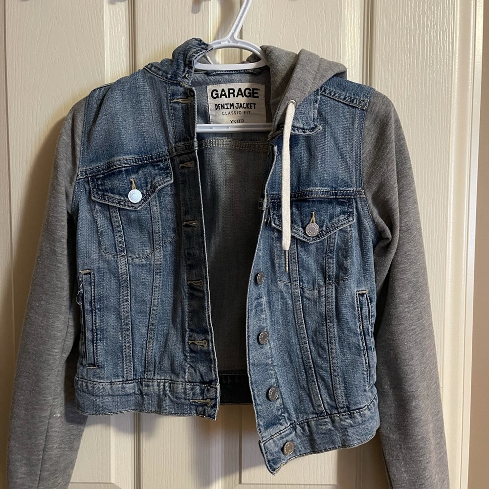 Jean sweater jacket